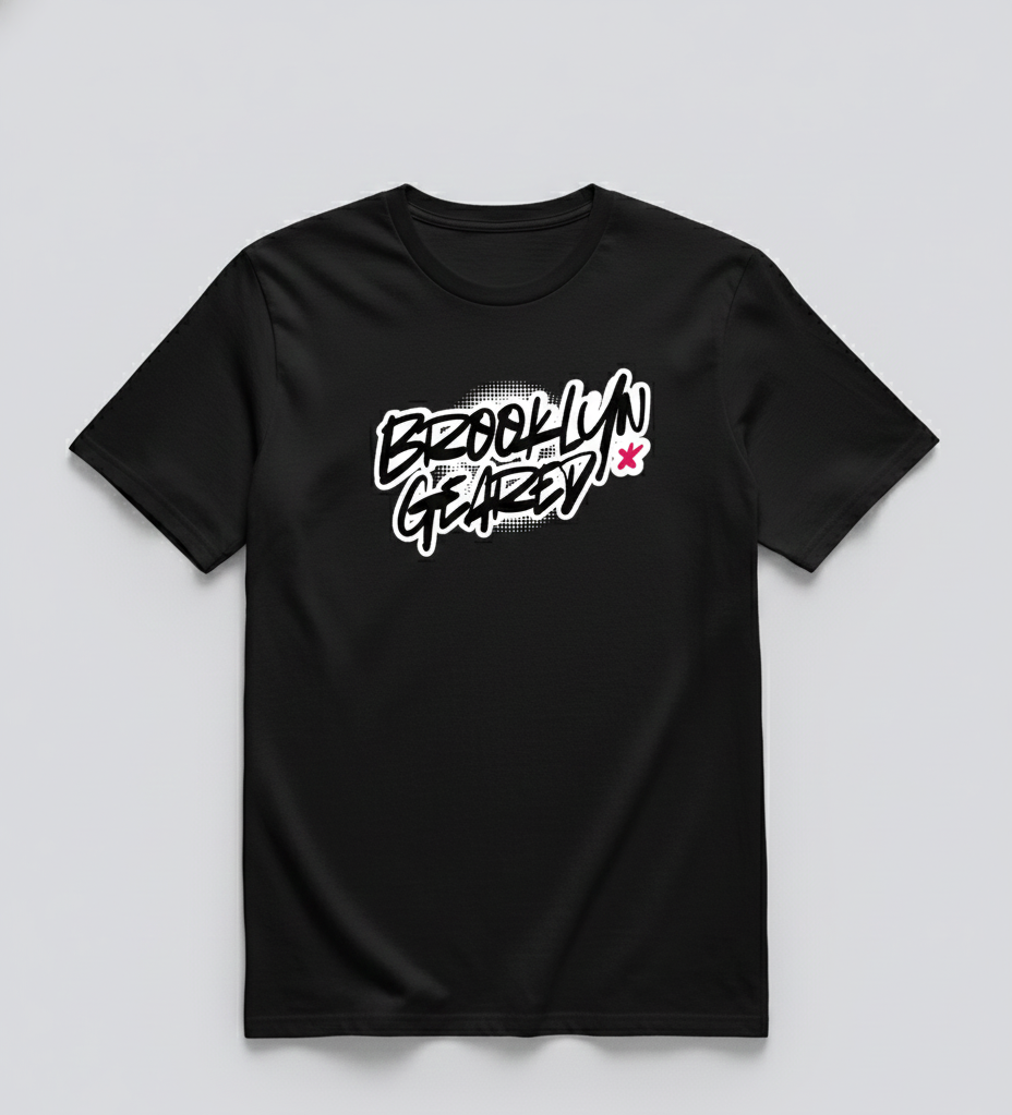 Brooklyn Street Art Graffiti Tee — Urban Streetwear Oversized Boxy T-Shirt