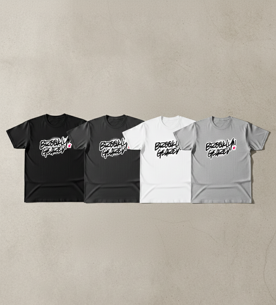 Brooklyn Street Art Graffiti Tee — Urban Streetwear Oversized Boxy T-Shirt